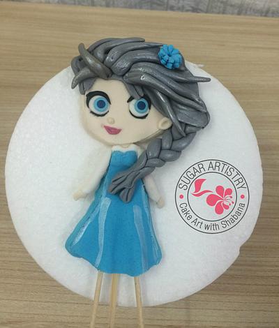 Cartoon Elsa - Cake by D Sugar Artistry - cake art with Shabana