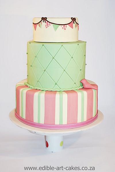Quirky Bunting cake - Cake by Edible Art Cakes