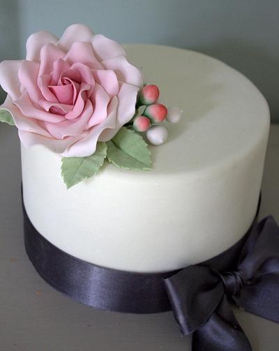 Large rose celebration cake - Cake by Sugar Spice