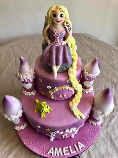 Rapunzel castle cake - Cake by Helen35