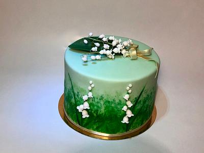 Lily of the valley - Cake by Janicka