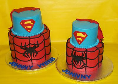 Gotcha Day Superhero Cakes - Cake by DaniellesSweetSide