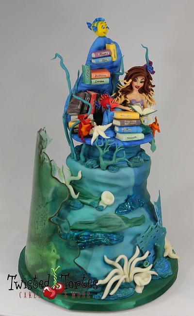 Reading Mermaid - Cake by Twisted Tortes