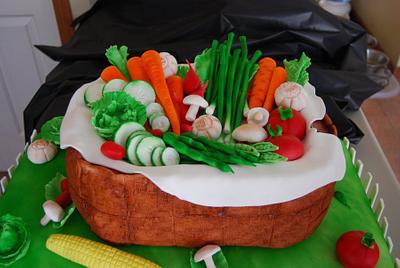 Vegetable Basket - Cake by Courtney Healan