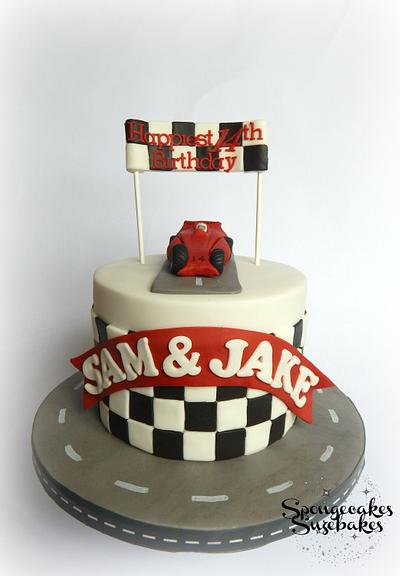 Racing Car Cake - Cake by Spongecakes Suzebakes