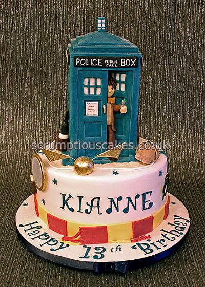 Dr Who, Sherlock Holmes and Harry Potter Birthday Cake - Cake by Scrumptious Cakes