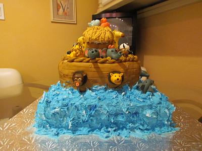 Noah's Ark baby shower cake - Cake by Angiescakes