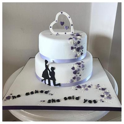 Engagement cake - Cake by Catherine