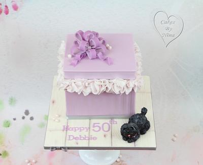 Pretty present box cake - Cake by Nina 