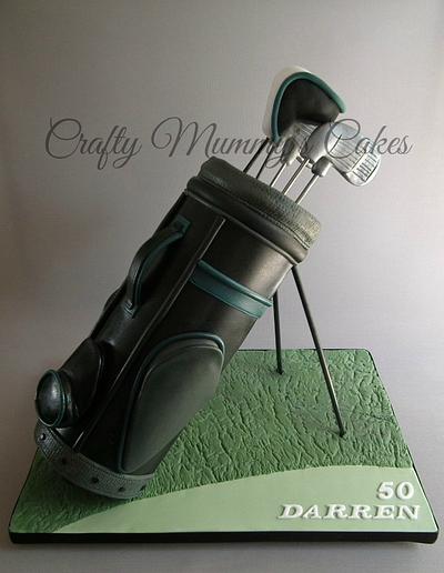 Golf bag cake - Cake by CraftyMummysCakes (Tracy-Anne)
