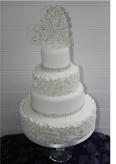 Quilled Wedding  - Cake by Nicky