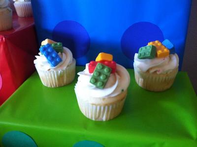 Lego cupcakes - Cake by Karen Seeley