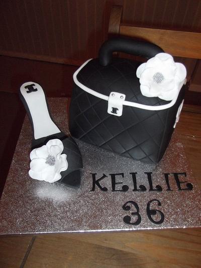 Chanel bag and shoe - Cake by Claire