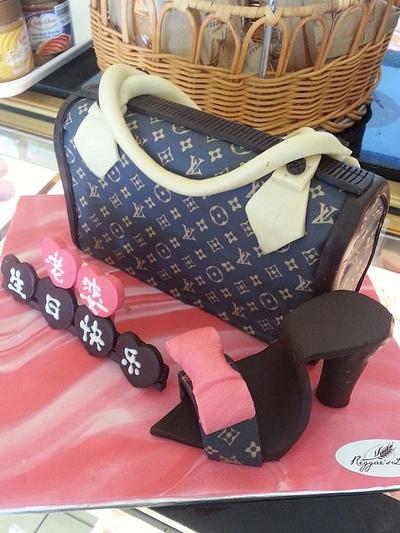 Louis Vuition Bag Cake - Cake by Reggae's Loaf