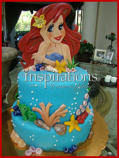 The little Mermaid Cake  - Cake by Inspiration by Carmen Urbano