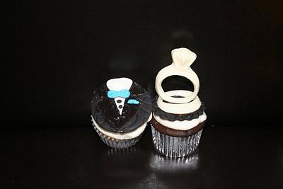 wedding shower cupcakes - Cake by Pams party cakes