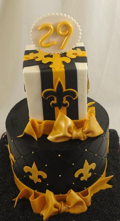 New Orleans Saints Cake - Cake by Sugarpixy