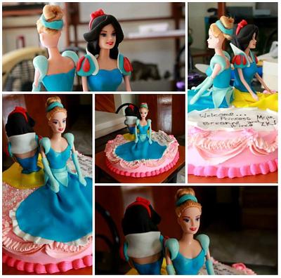 Snow white and cinderella - Cake by The cake magic by Daryl Tsuruoka