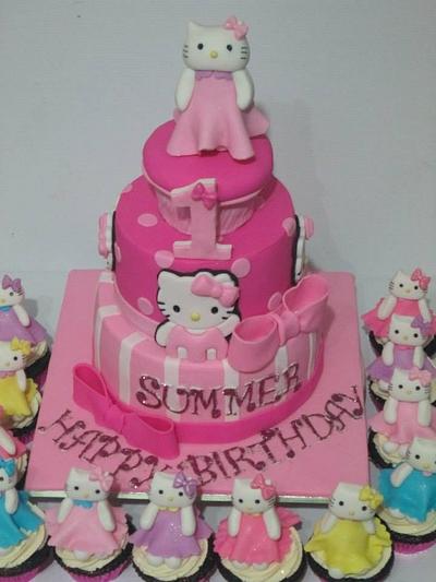 3tier Hello kitty cake - Cake by Connie's Cakery