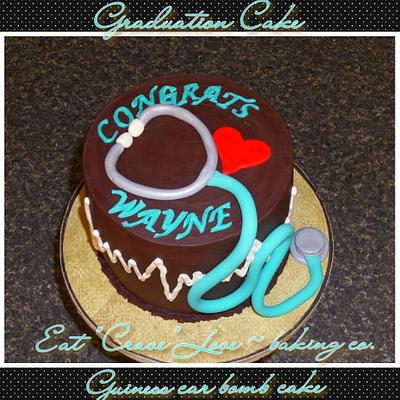 Cute Nursing school grad cake - Cake by Monica@eat*crave*love~baking co.