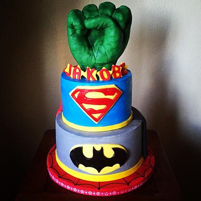 Superhero Cake - Cake by Ambrosia Cakes