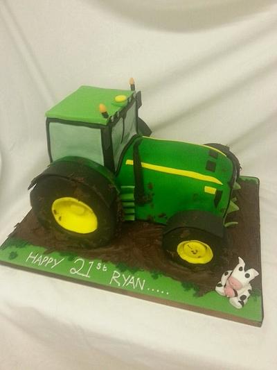 John Deere Tractor - Cake by Putty Cakes