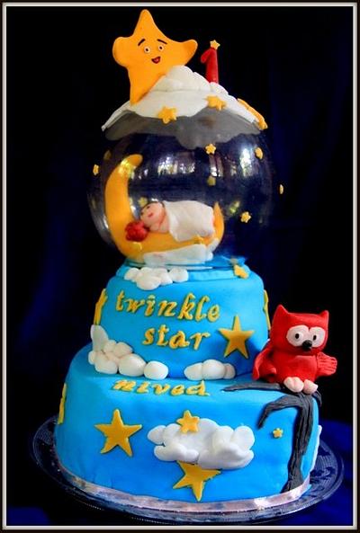 Twinkle Twinkle little star cake for my son  - Cake by Sreeja -The Cake Addict