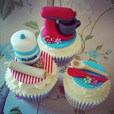 KitchenAid Baking Theme Cupcakes - Cake by LREAN