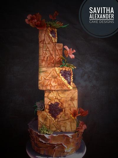 Chiselled in stone - Cake by Savitha Alexander
