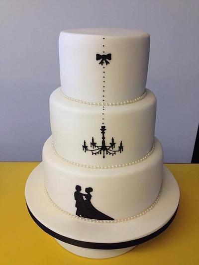 Silhouette Cake - Cake by The Cake Lady 