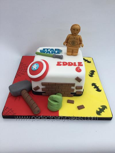 Superhero cake - Cake by Perfect Party Cakes (Sharon Ward)