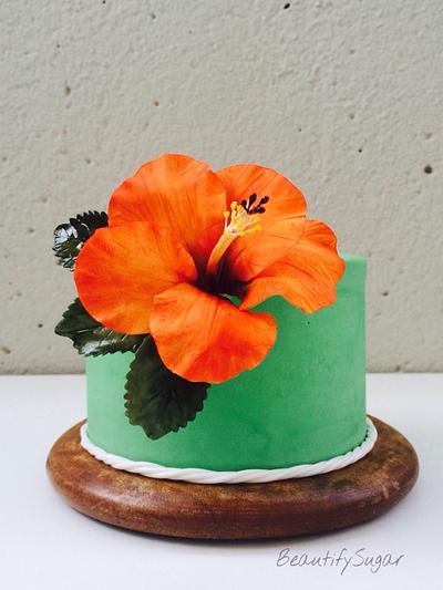 Tropical Hibiscus  - Cake by Audrey