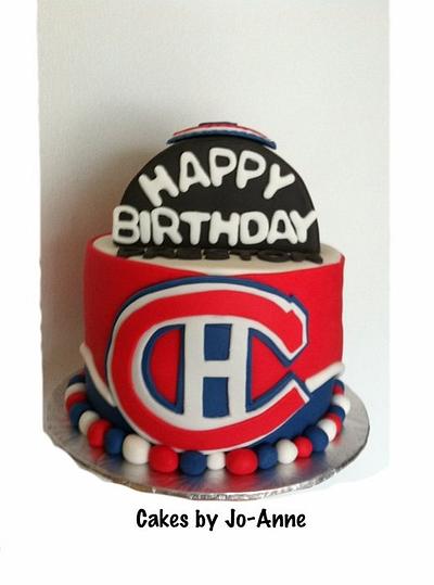 Hockey Fan - Cake by Cakes by Jo-Anne