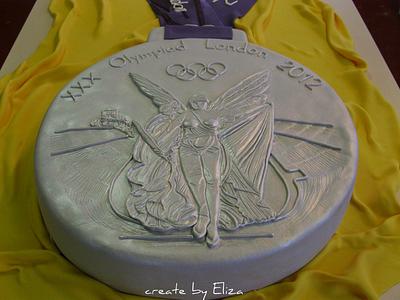 Silver Olimpic Medal London 2012 - Cake by Eliza