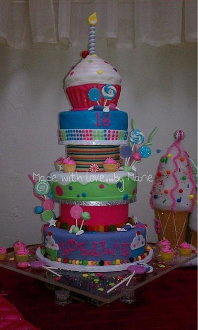 Candy quinceañera cake - Cake by Marie