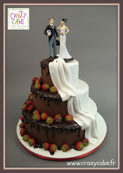 Strawberry Wedding Cake - Cake by Crazy Cake
