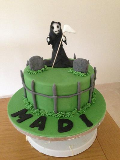 Grim Reaper Cake - Cake by pandorascupcakes