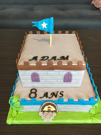 Knight castle for my nephew  - Cake by Cakes by Yasmina