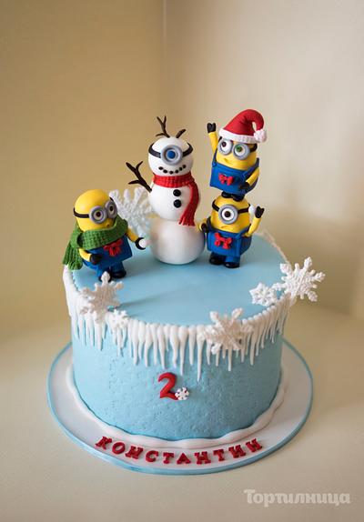 Winter Minions - Cake by Tortilnica
