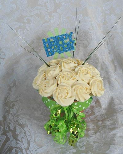 Happy Birthday Cupcake Bouquet - Cake by Sugar Me Cupcakes