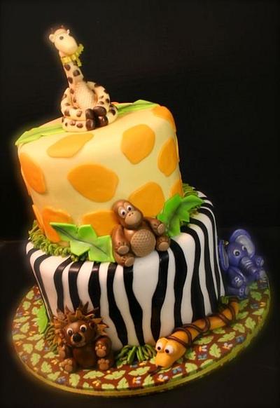 Jungle Baby Shower - Cake by Stacy Lint