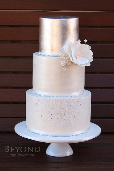 Wedding Cake - Cake by beyondthefrosting