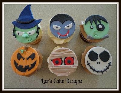 Cute Halloween Cupcakes. - Cake by Lior's Cake Designs