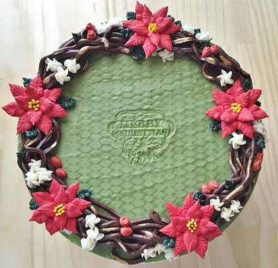 Christmas Wreath Cake - Cake by vivalabuttercream