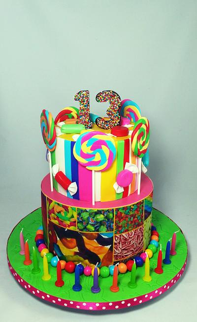 Candy Lover  - Cake by Lisa-Jane Fudge
