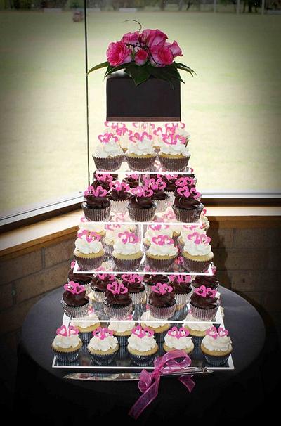 Cupcake Wedding Tower - Cake by Kate