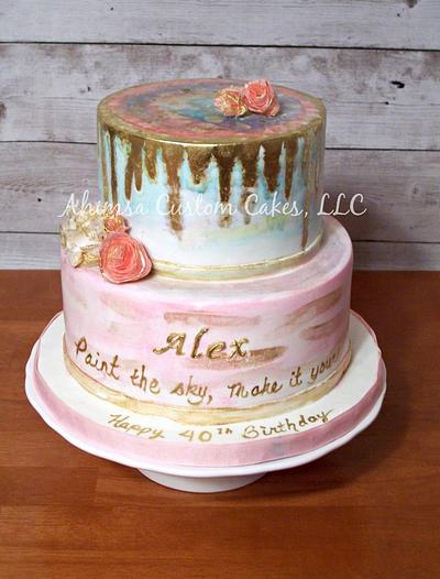 Pink & Gold  - Cake by Ahimsa