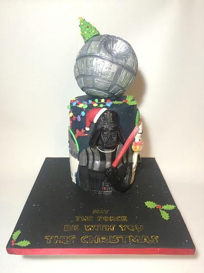 Star Wars & Christmas Cake - Cake by Alanscakestocraft