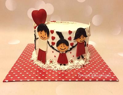 Wedding anniversary with family  - Cake by Shikha