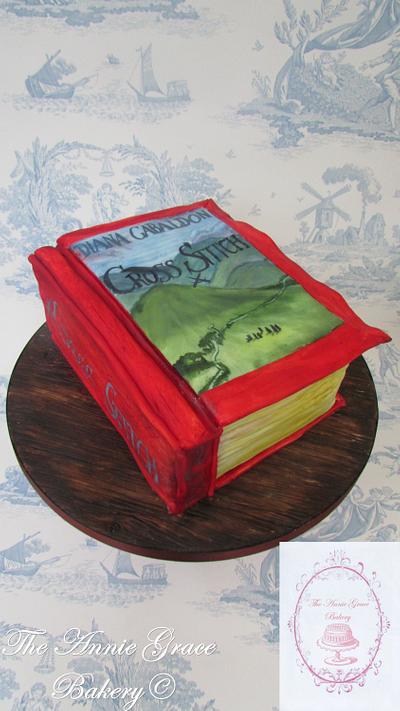 'Cross Stitch' by Diana Gabaldon. Happy Birthday Sis! - Cake by The Annie Grace Bakery